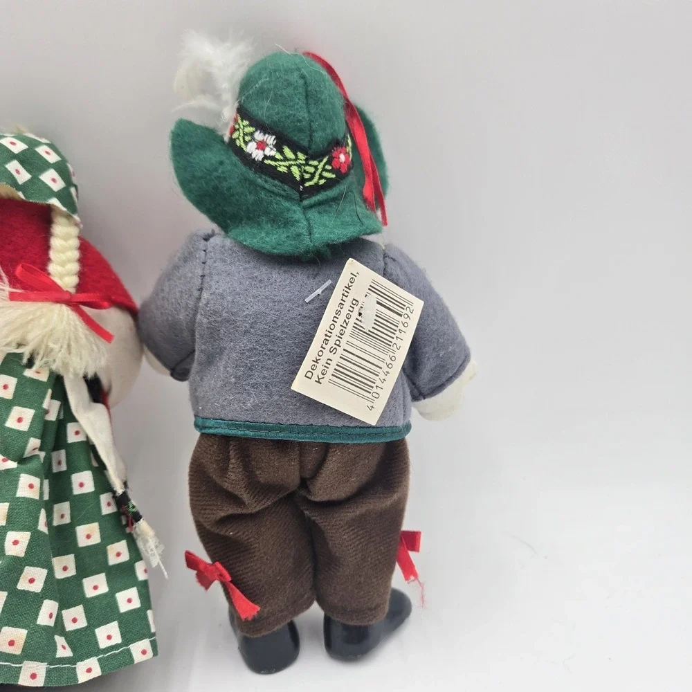 Hand Painted German Bavarian Porcelain Doll‎ Girl Boy Grandma Vtg Folk Figures